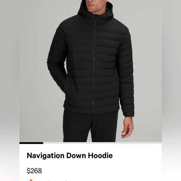 Brand New Lululemon Navigation down coat with hoodie - Picture 2 of 2